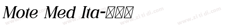 Mote Med Ita字体转换